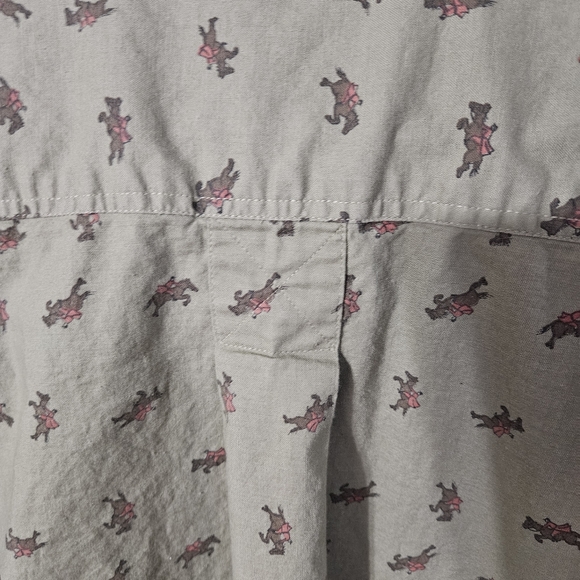 Vintage Sudden Impact Western Horse and Jockey Button Up Blouse - Picture 6 of 7